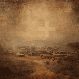 abstract image of an african community care center for pregnant women and maternal health