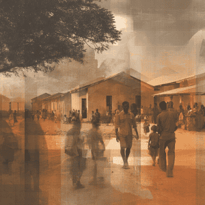 Be Well - abstract image of an african community hospital