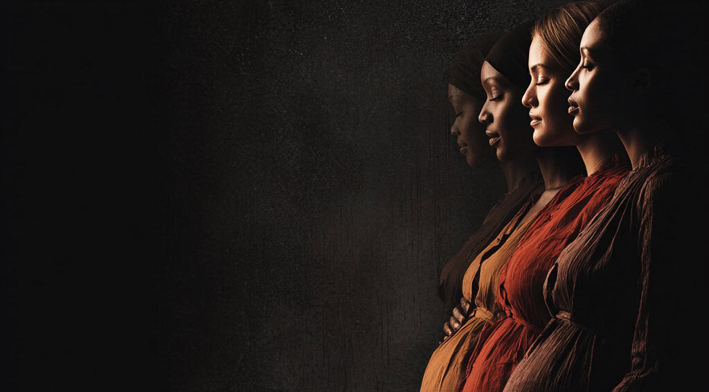 bewelle stylized image of a group of pregnant women of different ethnicities bewelle stylized image of a group of pregnant women of different ethnicities